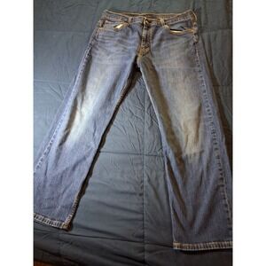 Levis 569 Jeans Mens 36x30 Blue Relaxed Fit Straight Leg Med Wash Denim Pants